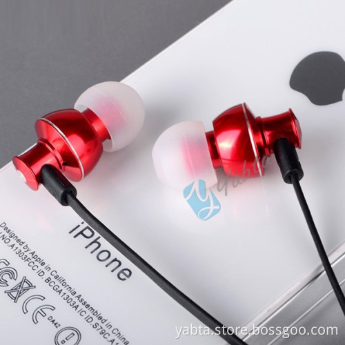 Yabta Noodle Flat Wire Metal Earphone, Heavy Bass Sound In-Ear Earphone